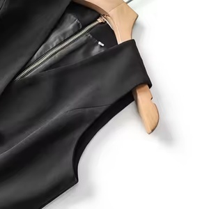 Vestido de Color Sólido de Diseño Nuevo 2025, Ropa Elegante para Oficina, Vestido Plisado para Mujer - Product Image 5