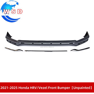Kit de carrocería de parachoques delantero PP negro sin pintar y Piano para Honda <span class=keywords><strong>HRV</strong></span>/Vezel 2021-2025 Kit de carrocería Kit delantero accesorios reacondicionados para coche - Product Image 2