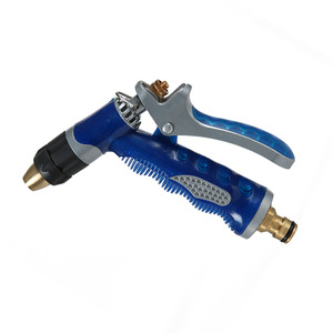 Huabangshi Car <b>Washer</b> Water Gun <b>Copper</b> Aluminum Alloy Blue High Pressure For Car Wash And Garden Use - Product Image 2