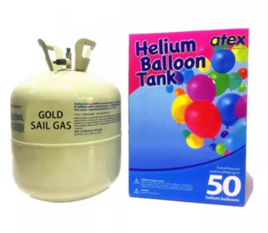 Bouteille de gaz hélium haute pression en acier jetable de 22,3 L (2 kg) pureté 99,999 % pour ballons – En vente - Product Image 4