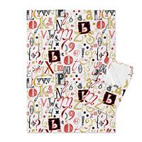 Essuie-tout en coton imprimé numériquement, sans peluches, motif tulipe, mignon et décoratif pour le nettoyage et la décoration intérieure