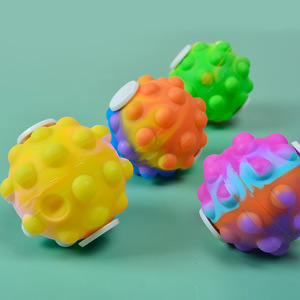 Jouet sensoriel sphérique en silicone à bulles à presser, anti-stress, relaxant, pour l'autisme, jouet de décompression, vente chaude - Product Image 3