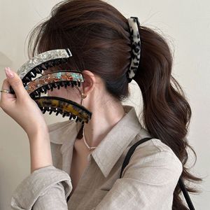 SAIYII Pinces à cheveux de haute qualité, style rétro années <span class=keywords><strong>80</strong></span>, durables, sans plis, pour queues de cheval et chignons, pinces banane en acétate pour femmes - Product Image 2