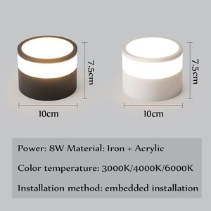 Moderna Lámpara LED de Techo Redonda de Superficie para Uso en Interiores, Hogar y Oficina, 5W/10W/15W/25W, Regulable, IP65, CRI80 - Product Image 2