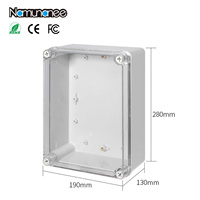Boîtier Électrique Poli en ABS PC Étanche IP67 Namunanee 280x190x130 mm avec Couvercle Transparent – Boîte de Jonction en Plastique Durable