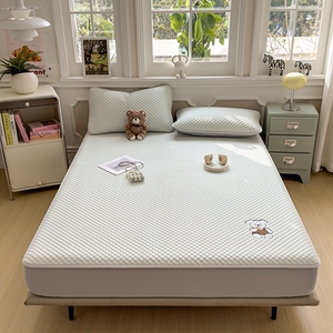 Factory Direct Sales Washable <strong>Fitted</strong> <strong>Sheet</strong> High-quality Cute Embroidered Bed <strong>Sheet</strong> with <strong>Teddy</strong> <strong>Bear</strong> Biscuit Pattern - Product Image 2