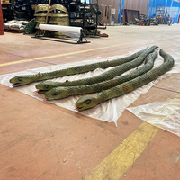 Serpiente Mamba Negra de Tamaño Real de Alta Simulación para Parque de Atracciones en Venta