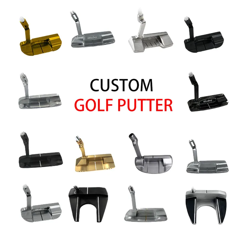 OEM Marca Logo Golf Putters Aço inoxidável CNC Milled Custom Golf Club Putter