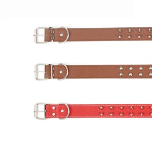 Collar de perro mascota de cuero con tachuelas de gran oferta <span class=keywords><strong>para</strong></span> razas grandes <span class=keywords><strong>Pitbull</strong></span> Doberman M L XL tallas - Product Image 5