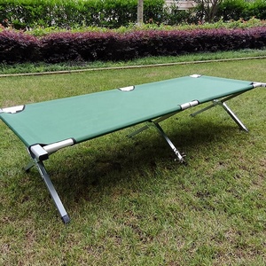 Factory Price Portable Outdoor Folding Camping Bed With Lightweight Adjustable Bunk Single Aluminum Bed Camp <b>Cot</b> YTLB0 - Product Image 1