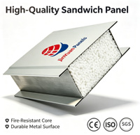 Panneau mural sandwich en mousse EPS préfabriqué, écologique, léger, isolation thermique et phonique, ignifuge, 50 mm, maison préfabriquée