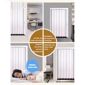 Puerta Plegable Moderna de Aleación de Aluminio, Puerta Corredera Invisible con Aislamiento para Dormitorio con Aire Acondicionado - Product Image 3