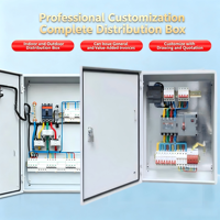 Boîtier de distribution triphasé étanche IP54, conception personnalisée, en acier de haute qualité, durable, entièrement scellé, pour pompe à eau extérieure