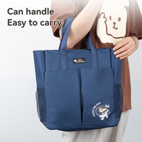 Deli 73155A sac de tutoriel d'impression de motif de chien mignon pour les écoliers sac de livre à main de grande capacité 48 pièces par ensemble de Carton