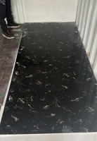 Lembaran Plastik Dekorasi Dinding Tahan Air 3x1220x2440mm, Papan Lembaran PVC UV Marmer 4x8