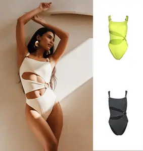 Sıcak satış mayo Monokini Bodysuit Beachwear mayo kadınlar tek parça mayo 2022 Bikini mayo