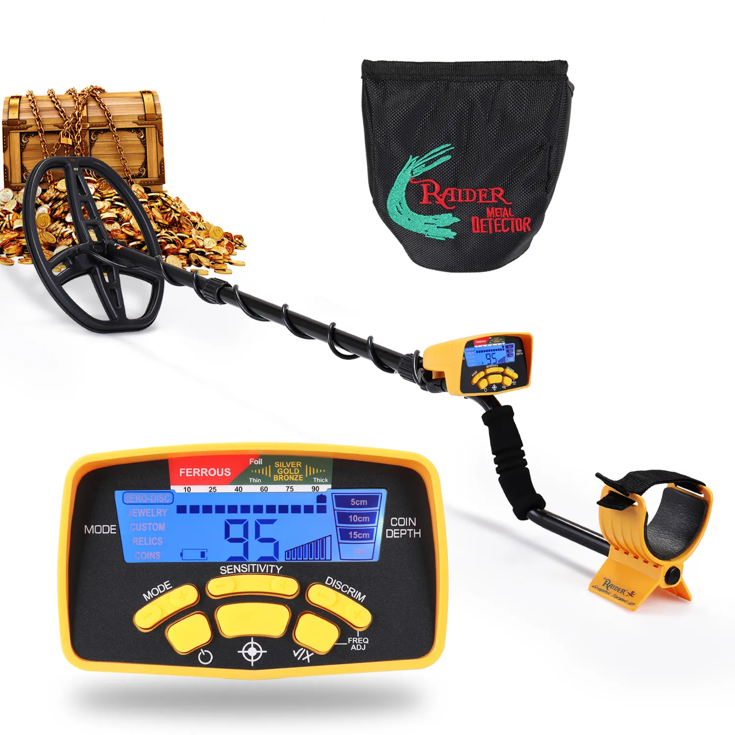 MD6450 Daten Show und Hintergrund beleuchtung Funktion Gold Metal Detector Pro MD-6450 unterirdischen Langstrecken erkennung