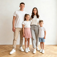 CACATUA White Family Chaussures de marche décontractées à lacets, baskets basses à bout rond, semelle en caoutchouc pour un usage quotidien, convient à tous les âges SY-14