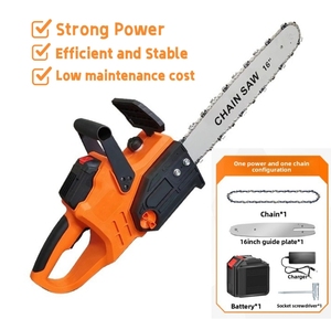 เลื่อยโซ่ไร้สายขนาด 16 นิ้ว แบบไร้แปรงถ่าน ใช้แบตเตอรี่ลิเธียม สำหรับ<span class=keywords><strong>งาน</strong></span>ไม้ ตัดไม้ ตัดแต่งกิ่งในสวน - Product Image 1