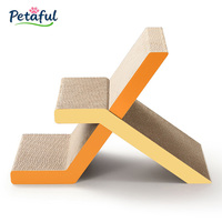 Petaful Nouvelle griffoir pour chat en forme de X, détachable, moderne, grand format, écologique, en papier durable, pour grimper et aiguiser les griffes