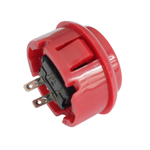 สวิตช์ปุ่มกด 30 มม. 2P สำหรับแผงควบคุมบ้าน เครื่องเกมอาร์เคด ฝาครอบพลาสติกหลากสี - Product Image 2