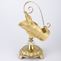 Support à vin sculpté orné de style nordique moderne avec base en céramique bicolore pour centre de table et décoration de mariage