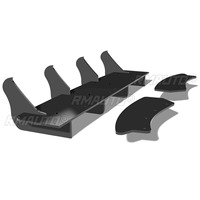 Car Rear Bumper Spoiler Lip Diffuser Modification Part For Mazda 2 Hatchback 2015-2017 Bumper Protector Cover Car Accessories