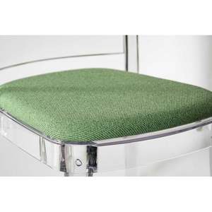Cojín de asiento de lona verde TREVIRA para silla Lucienne modelo 4c3 almohada Interior Exterior versátil - Product Image 1