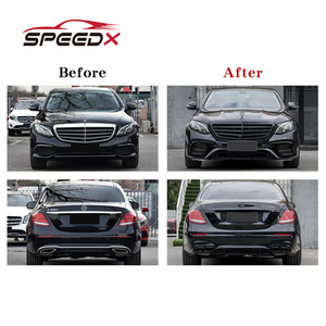 Per <span class=keywords><strong>Mercedes</strong></span> <span class=keywords><strong>W213</strong></span> E classe Upgrade E63 AMG BodyKit paraurti anteriore paraurti posteriore parafango gonna laterale kit paraurti tubo di scarico - Product Image 2