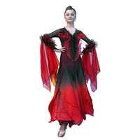 B-24108 personnalisé nouvelle robe de danse de salon standard international robes de danse de salon en soie perlée de haute qualité à vendre