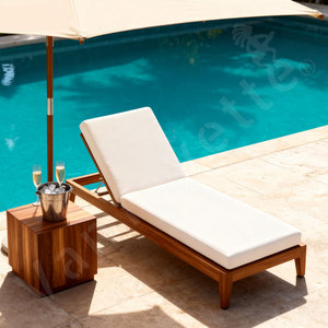 Chaises longues en bois <span class=keywords><strong>de</strong></span> <span class=keywords><strong>teck</strong></span> <span class=keywords><strong>Salon</strong></span> d'extérieur Chaise longue <span class=keywords><strong>de</strong></span> <span class=keywords><strong>jardin</strong></span> - Product Image 6
