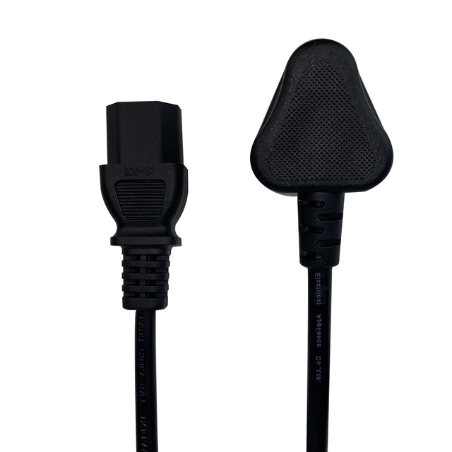 Manufacturers's Supply H03VV-F 3x0.75mm SJTW IEC C5/C7/C13 AC Power Cord with 1.8m Extension Plug for Home Appliances
