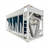 Pendingin Udara Tipe V Industri dengan Tabung Tembaga Sirip Aluminium, Penukar Panas Berpendingin Udara 50kW-1MW untuk Pendingin Bebas (Free Cooling) di Pusat Data