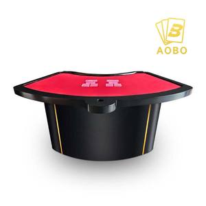 Mesa de Baccarat de Diseño Personalizado para Juegos de Póker en Casinos Contemporáneos, Uso en Transmisiones en Vivo en Línea - Product Image 1