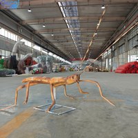 Dinosaure animatronique réaliste personnalisable et modèle d'insecte géant animatronique pour la décoration de sites touristiques