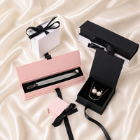 Meilleures boîtes à bijoux de luxe pour l'emballage de cadeaux avec ruban et nœud, étui de voyage unique en carton personnalisé, vente en gros