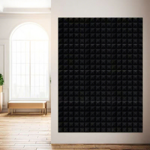 Panneaux acoustiques en mousse pour hôtel, vente directe d'usine MOTNS, 50x50, pyramide, ignifuges, NRC 0.8, design traditionnel, insonorisation 25/50 mm - Product Image 6