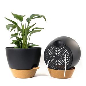 Maceta de plástico autoabsorbente para jardín, con sistema de riego lateral, para personas con poco tiempo, para plantas como Manzanilla de Jardín (Chlorophytum Comosum) - Product Image 4