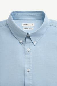 Camisas de Vestir Casuales de Negocios para Hombre, Manga Larga, Ajustadas, Sólidas, Transpirables, Otoño, Personalizadas por Routine Vietnam, Tejido de Poliéster/Algodón - Product Image 5