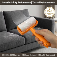 Rouleau anti-poils de qualité supérieure pour poils d'animaux, durable et réutilisable, rouleau pour enlever les poils d'animaux