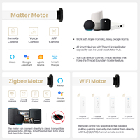 Haute qualité Tuya Google WIFI télécommande stores de fenêtre électriques jour nuit stores zébrés motorisés pour Windows