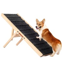 Rampe en bois pour animaux de compagnie, escalier de sécurité intérieur personnalisé, durable et haut, pour chat, chien, poussette, avec couleur personnalisée, planche en bois