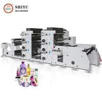 Machine d'impression d'étiquettes autocollantes en rouleau flexographique en aluminium avec UV IR, fabrication chinoise
