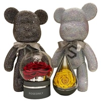 Nouveau bricolage ours en diamant en peluche ensemble avec strass bricolage diamants faits à la main 8/18/23/33/53/75/100cm ours Violent