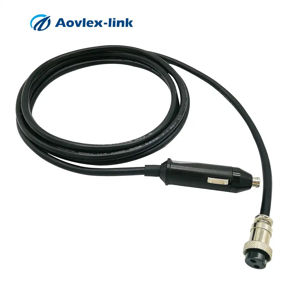 Kabel Adaptor DC Pemantik Rokok Mobil, Colokan Pemantik Api Mobil Ke Konektor Penerbangan Colokan GX16