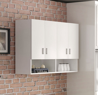 Rak Piring Kabinet Dapur Piring Lemari Gantung Dinding/Dinding Kayu Solid Modern MDF Klasik 3 Tahun CN;GUA Toffee Alder