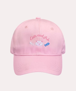 Casquette de baseball à motif de chaton mignon pour femmes, design de broderie personnalisable, chapeau de soleil polyvalent pour l'été, casquette de sport tendance - Product Image 3