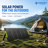 Panneau solaire pliable 300W, efficacité 23%, monocristallin ETFE, chargeur portable pour station d'alimentation, camping, randonnée, IP67, MC4, CE, UKCA