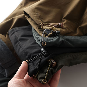 Mode loisirs coupe-vent et imperméable en plein air Plus velours rembourré hommes pantalons décontractés droite multi-sacs hommes <span class=keywords><strong>salopette</strong></span> pantalon. - Product Image 3