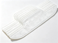 Protège-cou jetables non tissés, doux, sûrs, respirants, anti-transpiration et anti-salissures, en forme d'autocollants